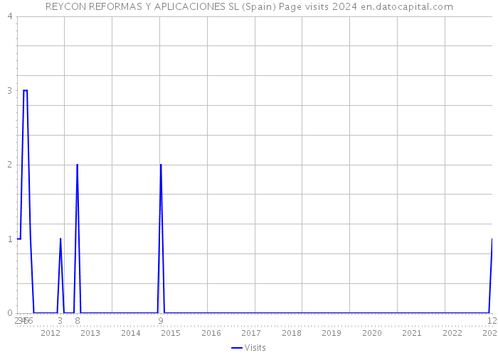 REYCON REFORMAS Y APLICACIONES SL (Spain) Page visits 2024 