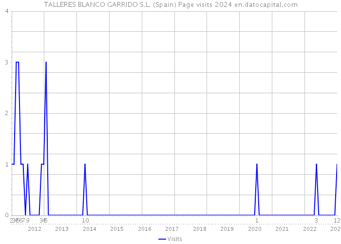 TALLERES BLANCO GARRIDO S.L. (Spain) Page visits 2024 