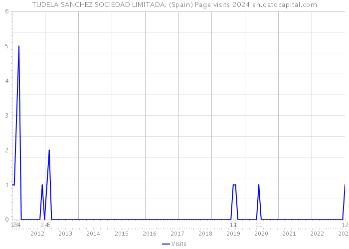 TUDELA SANCHEZ SOCIEDAD LIMITADA. (Spain) Page visits 2024 