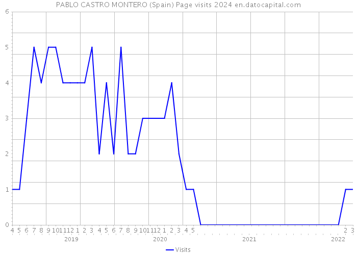PABLO CASTRO MONTERO (Spain) Page visits 2024 