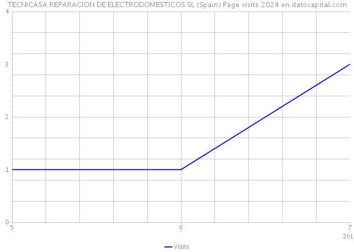 TECNICASA REPARACION DE ELECTRODOMESTICOS SL (Spain) Page visits 2024 