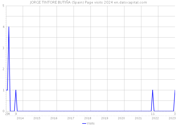 JORGE TINTORE BUTIÑA (Spain) Page visits 2024 