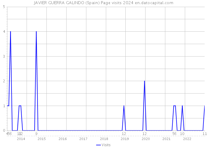 JAVIER GUERRA GALINDO (Spain) Page visits 2024 