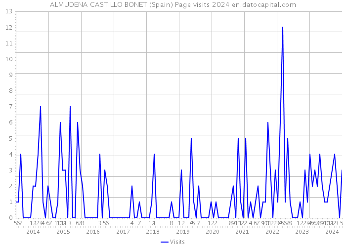 ALMUDENA CASTILLO BONET (Spain) Page visits 2024 