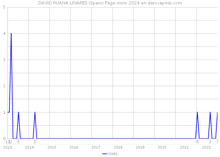 DAVID RUANA LINARES (Spain) Page visits 2024 