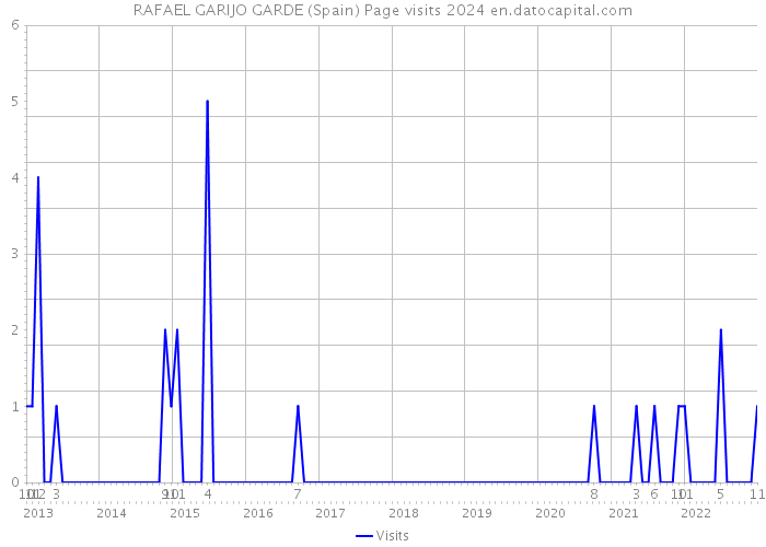 RAFAEL GARIJO GARDE (Spain) Page visits 2024 