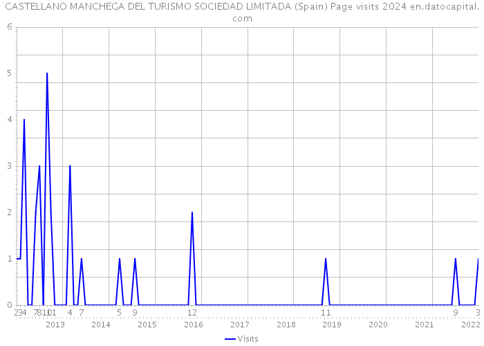 CASTELLANO MANCHEGA DEL TURISMO SOCIEDAD LIMITADA (Spain) Page visits 2024 