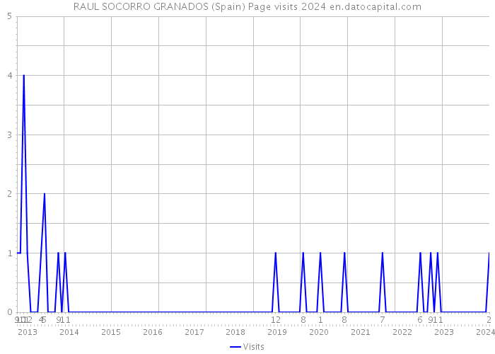 RAUL SOCORRO GRANADOS (Spain) Page visits 2024 