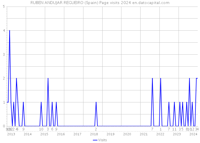 RUBEN ANDUJAR REGUEIRO (Spain) Page visits 2024 