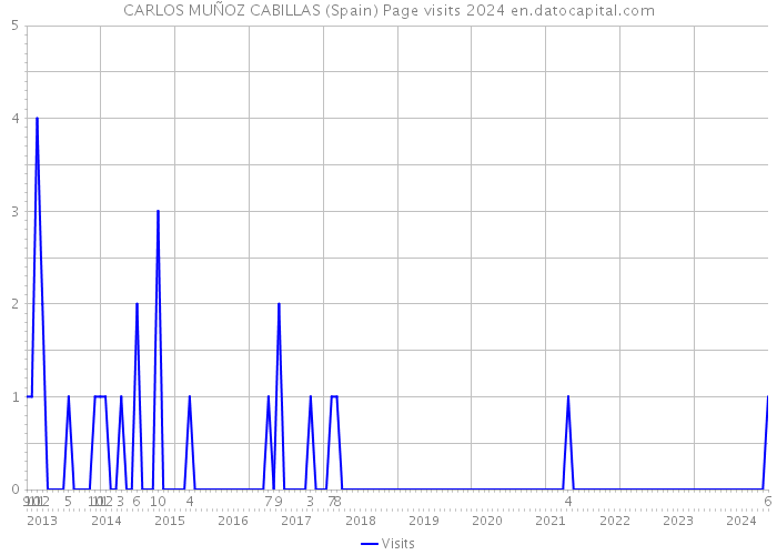 CARLOS MUÑOZ CABILLAS (Spain) Page visits 2024 
