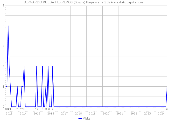 BERNARDO RUEDA HERREROS (Spain) Page visits 2024 