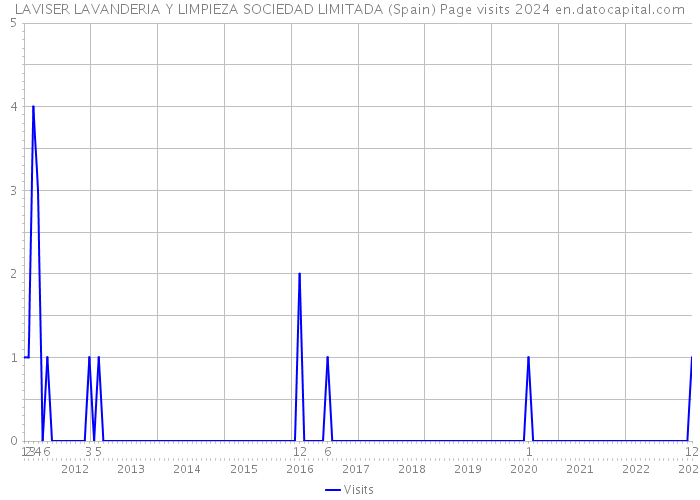 LAVISER LAVANDERIA Y LIMPIEZA SOCIEDAD LIMITADA (Spain) Page visits 2024 