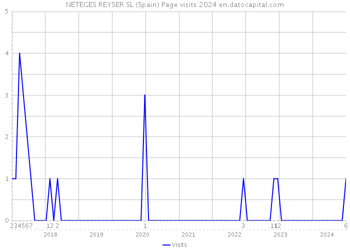 NETEGES REYSER SL (Spain) Page visits 2024 