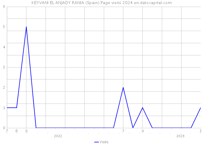 KEYVANI EL ANJADY RANIA (Spain) Page visits 2024 