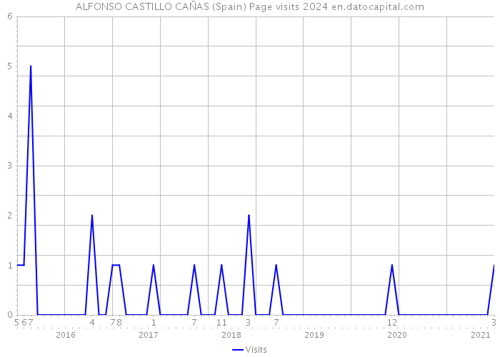 ALFONSO CASTILLO CAÑAS (Spain) Page visits 2024 