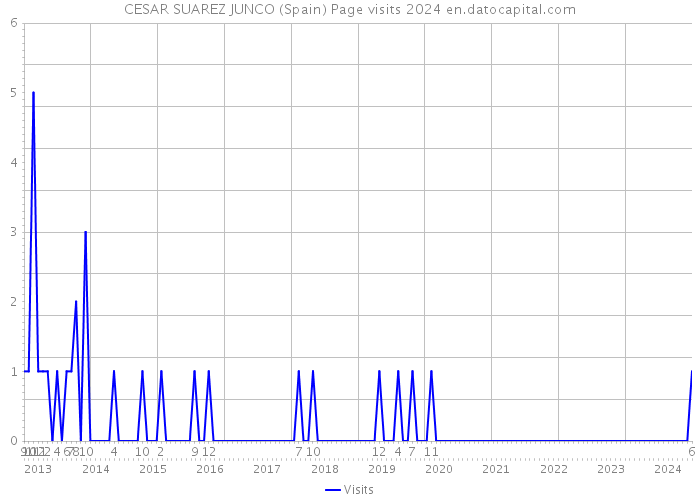 CESAR SUAREZ JUNCO (Spain) Page visits 2024 