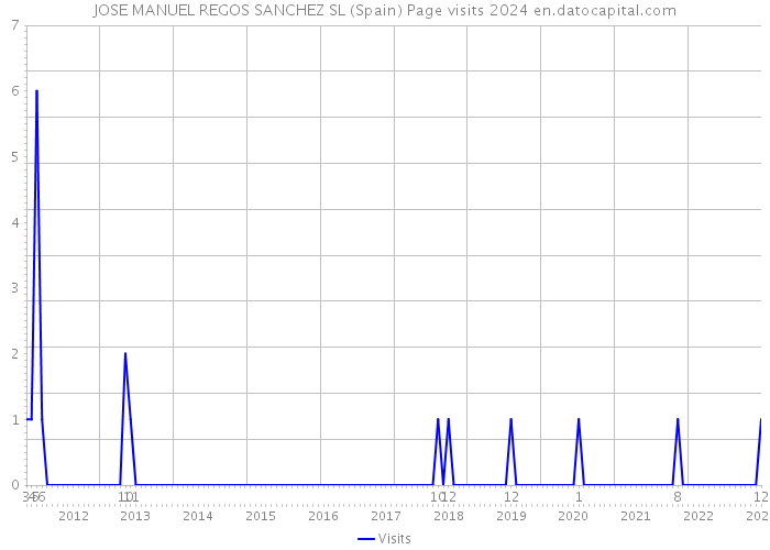 JOSE MANUEL REGOS SANCHEZ SL (Spain) Page visits 2024 