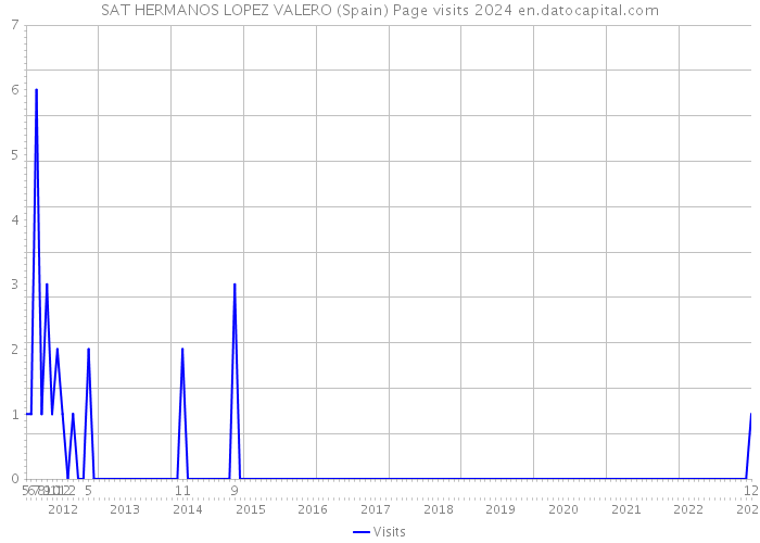 SAT HERMANOS LOPEZ VALERO (Spain) Page visits 2024 