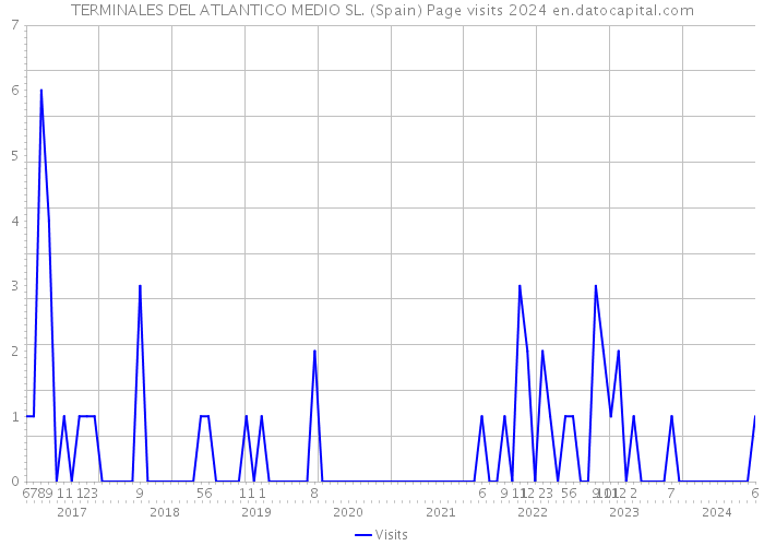 TERMINALES DEL ATLANTICO MEDIO SL. (Spain) Page visits 2024 