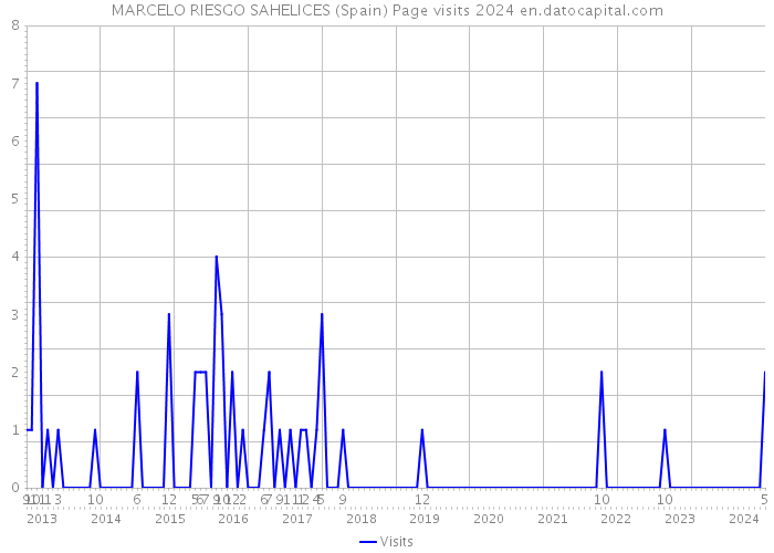 MARCELO RIESGO SAHELICES (Spain) Page visits 2024 