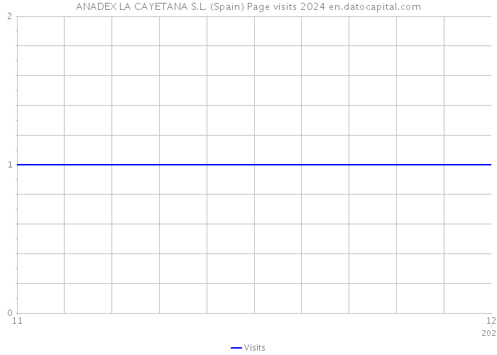 ANADEX LA CAYETANA S.L. (Spain) Page visits 2024 
