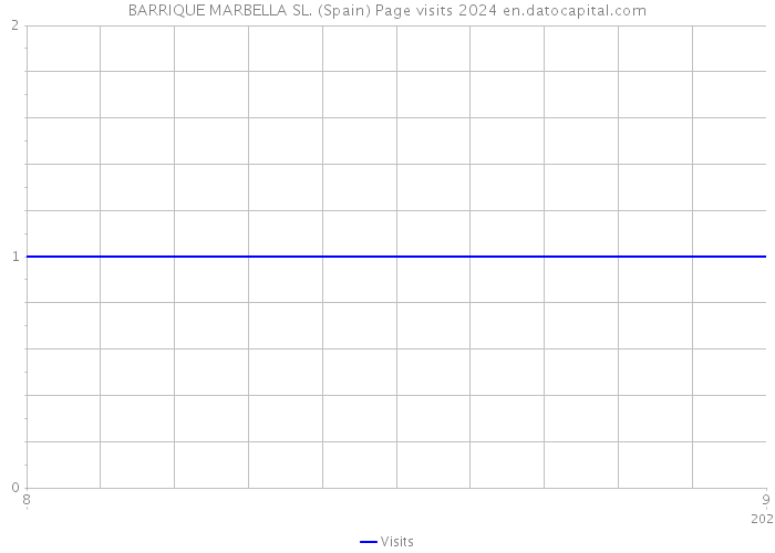 BARRIQUE MARBELLA SL. (Spain) Page visits 2024 