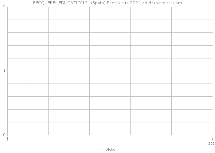 BECQUEREL EDUCATION SL (Spain) Page visits 2024 