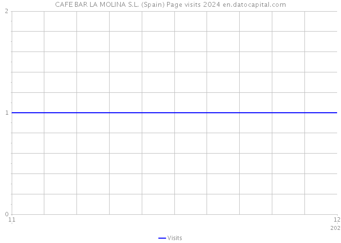 CAFE BAR LA MOLINA S.L. (Spain) Page visits 2024 