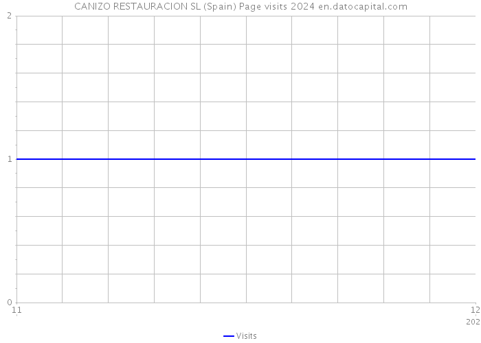 CANIZO RESTAURACION SL (Spain) Page visits 2024 