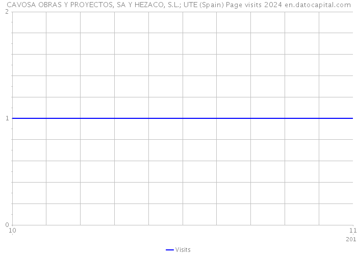 CAVOSA OBRAS Y PROYECTOS, SA Y HEZACO, S.L.; UTE (Spain) Page visits 2024 