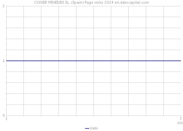 COISER PENEDES SL. (Spain) Page visits 2024 