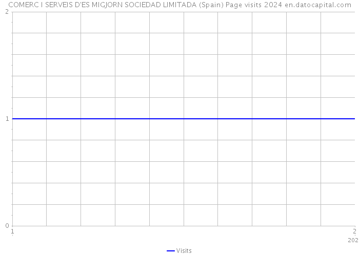 COMERC I SERVEIS D'ES MIGJORN SOCIEDAD LIMITADA (Spain) Page visits 2024 