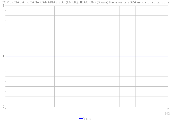 COMERCIAL AFRICANA CANARIAS S.A. (EN LIQUIDACION) (Spain) Page visits 2024 