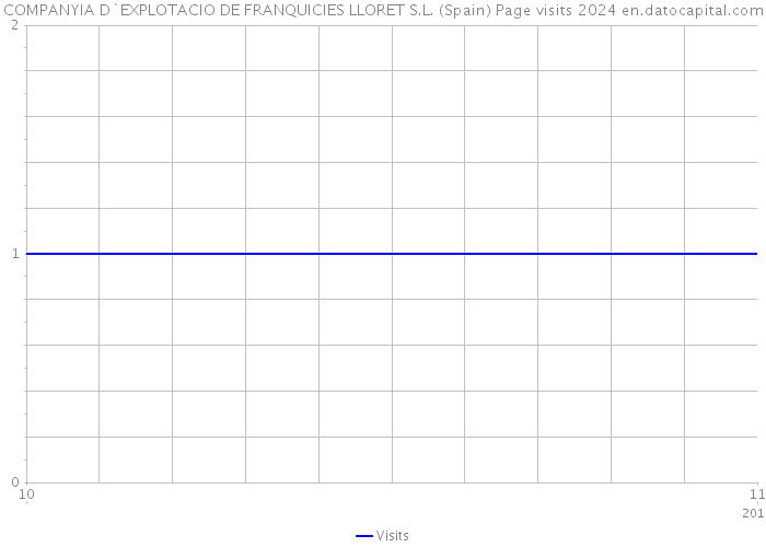 COMPANYIA D`EXPLOTACIO DE FRANQUICIES LLORET S.L. (Spain) Page visits 2024 