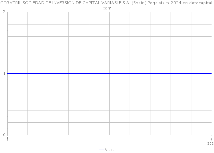 CORATRIL SOCIEDAD DE INVERSION DE CAPITAL VARIABLE S.A. (Spain) Page visits 2024 