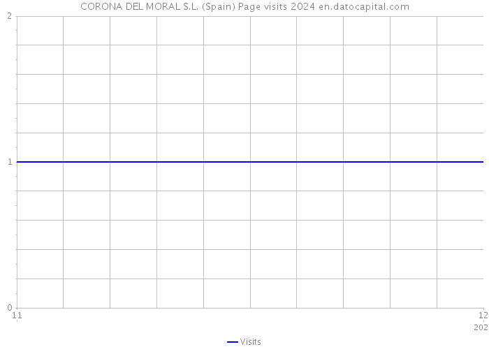 CORONA DEL MORAL S.L. (Spain) Page visits 2024 