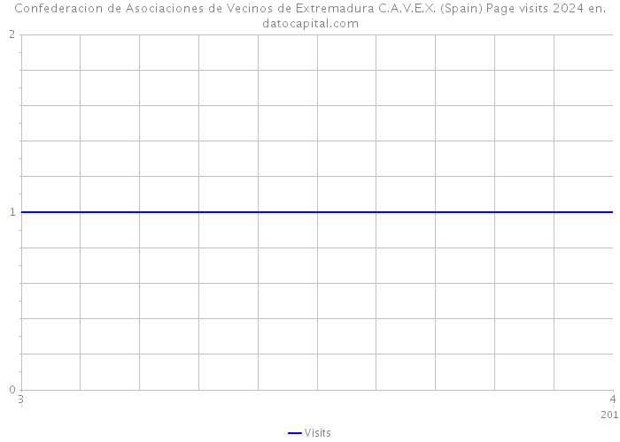 Confederacion de Asociaciones de Vecinos de Extremadura C.A.V.E.X. (Spain) Page visits 2024 