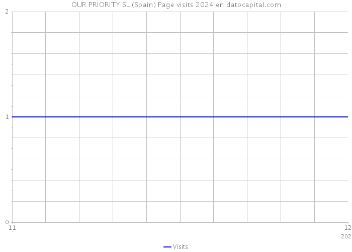 OUR PRIORITY SL (Spain) Page visits 2024 