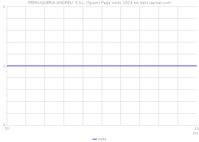 PERRUQUERIA ANDREU`S S.L. (Spain) Page visits 2024 