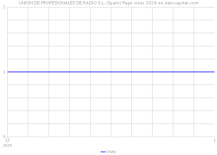 UNION DE PROFESIONALES DE RADIO S.L. (Spain) Page visits 2024 