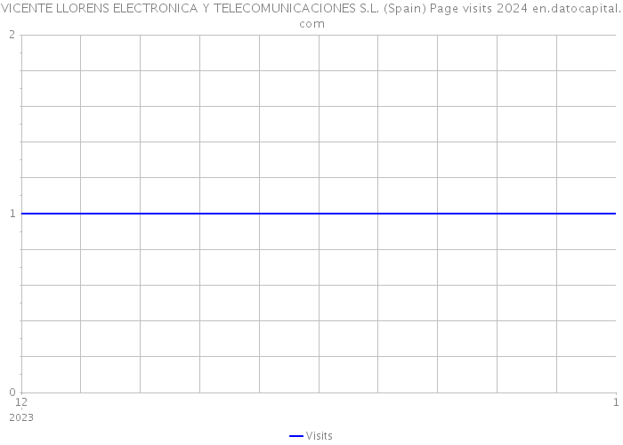 VICENTE LLORENS ELECTRONICA Y TELECOMUNICACIONES S.L. (Spain) Page visits 2024 