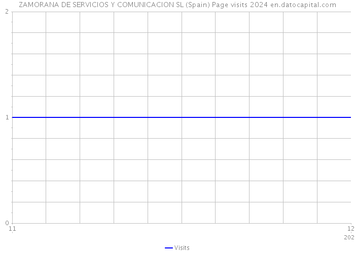 ZAMORANA DE SERVICIOS Y COMUNICACION SL (Spain) Page visits 2024 