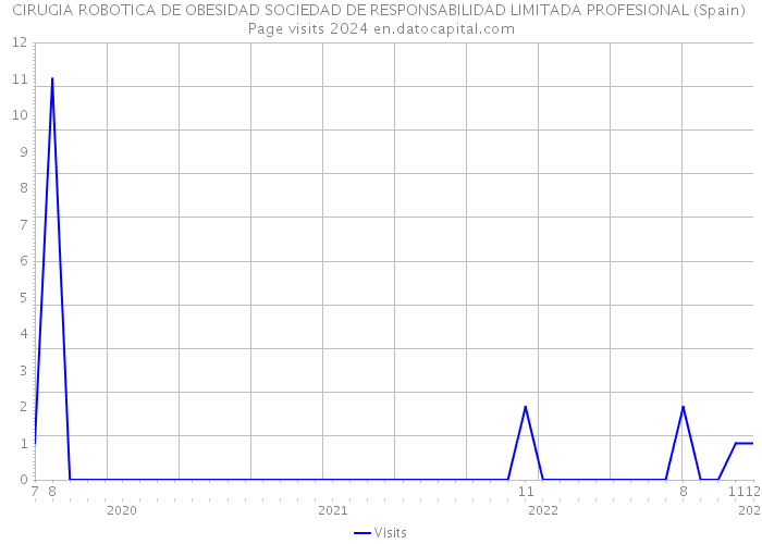 CIRUGIA ROBOTICA DE OBESIDAD SOCIEDAD DE RESPONSABILIDAD LIMITADA PROFESIONAL (Spain) Page visits 2024 
