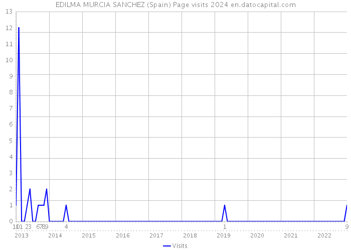 EDILMA MURCIA SANCHEZ (Spain) Page visits 2024 