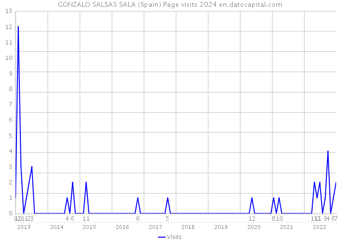 GONZALO SALSAS SALA (Spain) Page visits 2024 