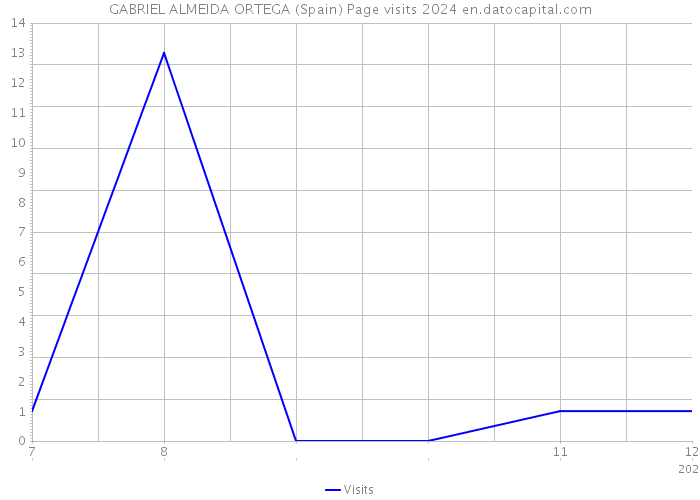 GABRIEL ALMEIDA ORTEGA (Spain) Page visits 2024 