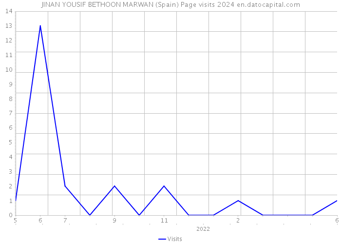 JINAN YOUSIF BETHOON MARWAN (Spain) Page visits 2024 