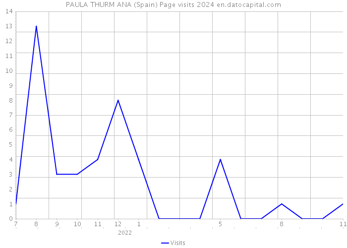 PAULA THURM ANA (Spain) Page visits 2024 