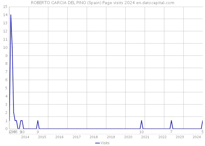 ROBERTO GARCIA DEL PINO (Spain) Page visits 2024 