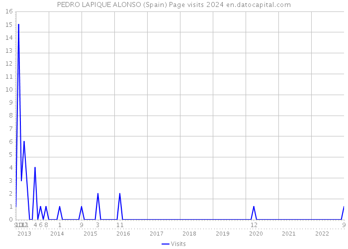 PEDRO LAPIQUE ALONSO (Spain) Page visits 2024 